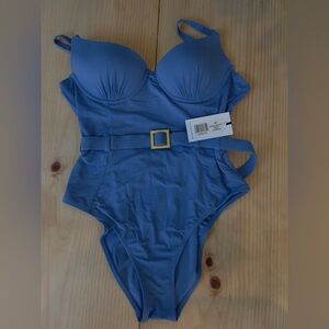 Blue Women's One Piece Swimsuit